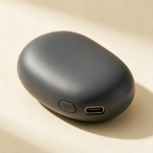 Close up of the HeatPod hand warmer surface and USB C port