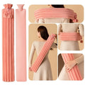 SnugBottle XL long hot water bottle worn over the shoulders and around the waist