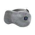 DreamWarm heated eye mask in soft grey velvet with touch button
