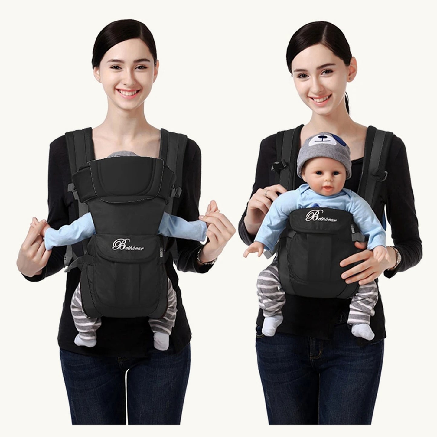 CarryCloud carrier worn facing in and facing out