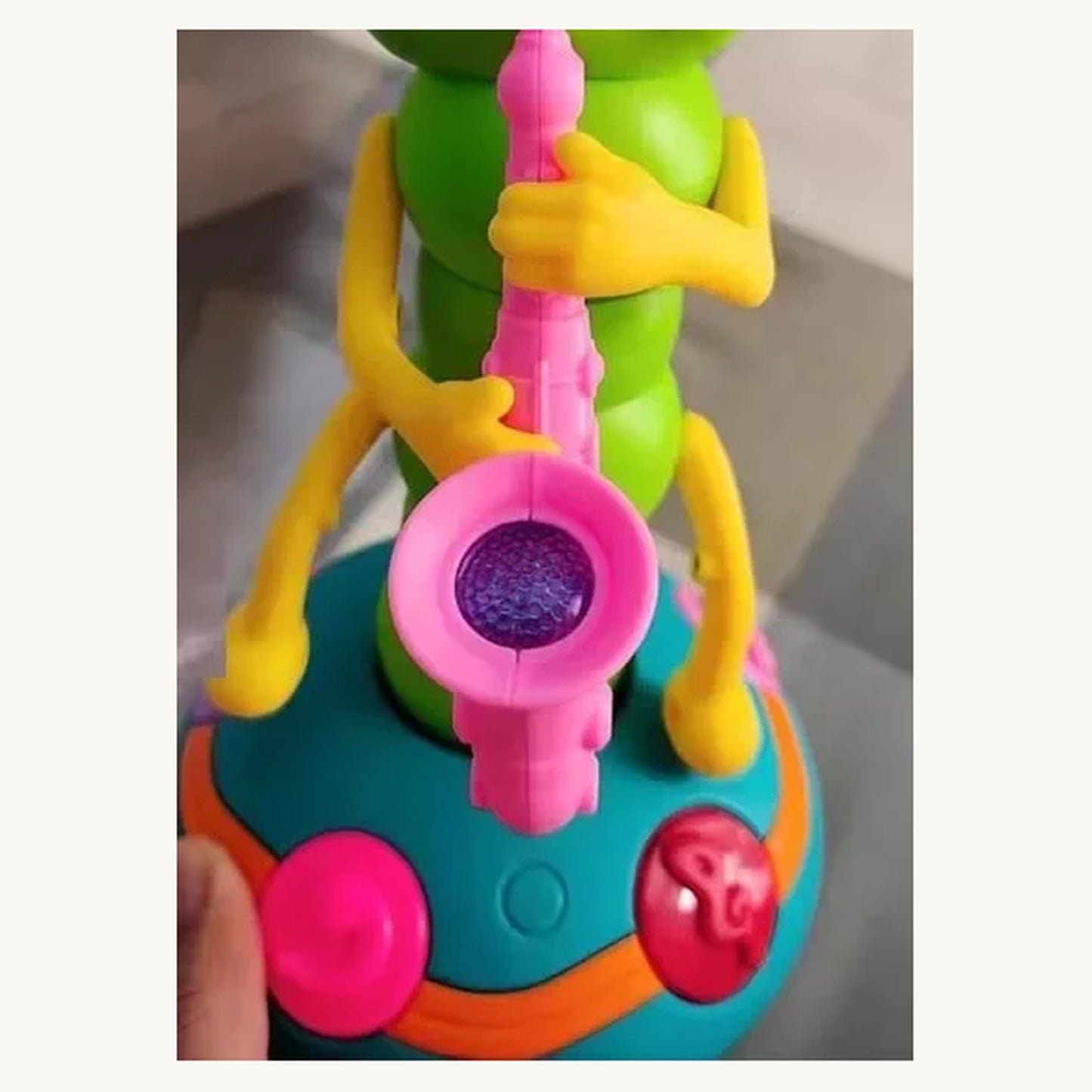 WiggleBug dancing caterpillar toy in pink