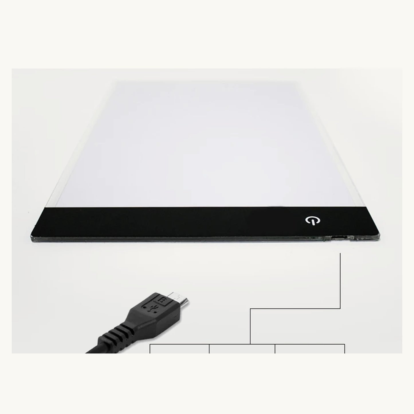 GlowTrace LED pad with USB cable