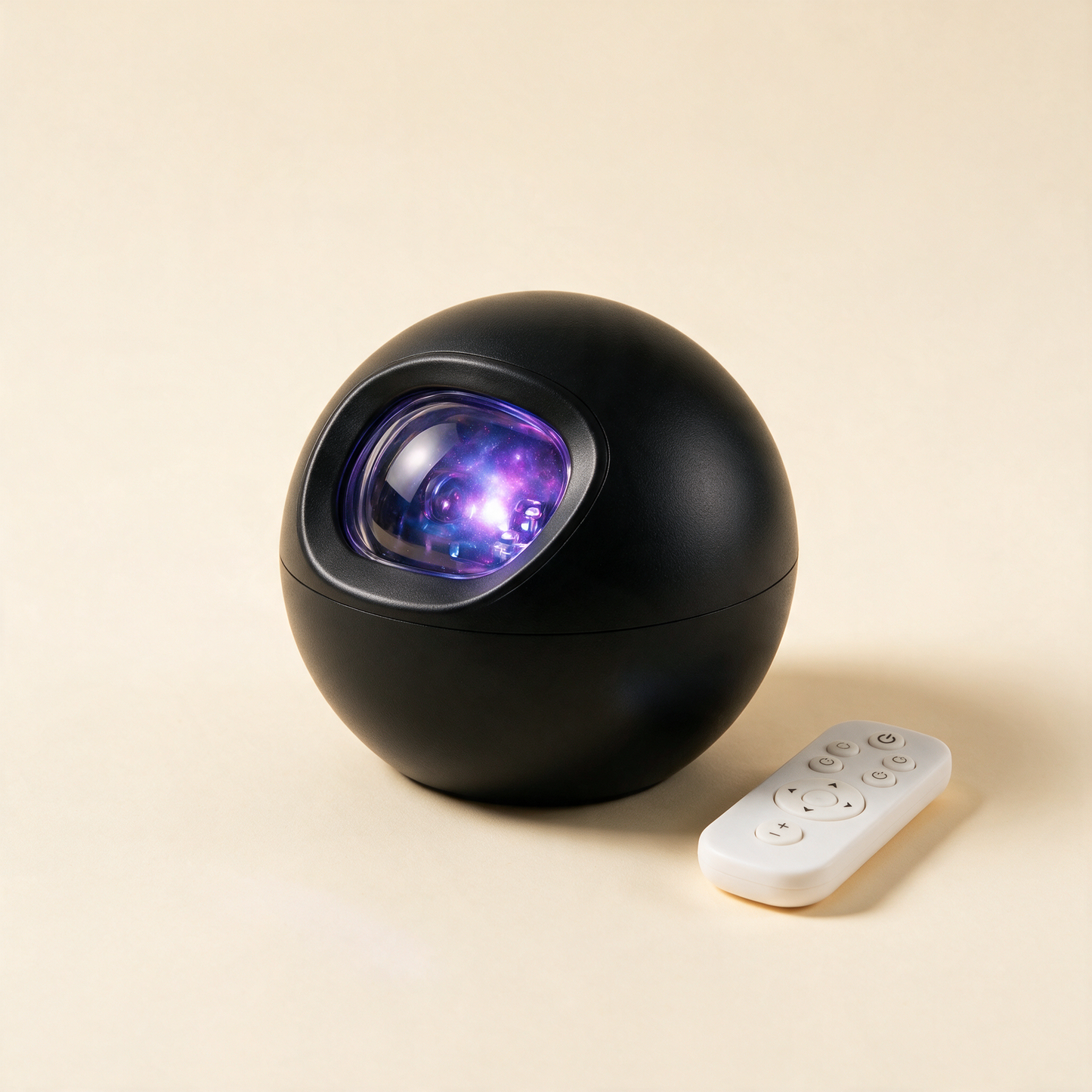 Black galaxy star projector with remote control