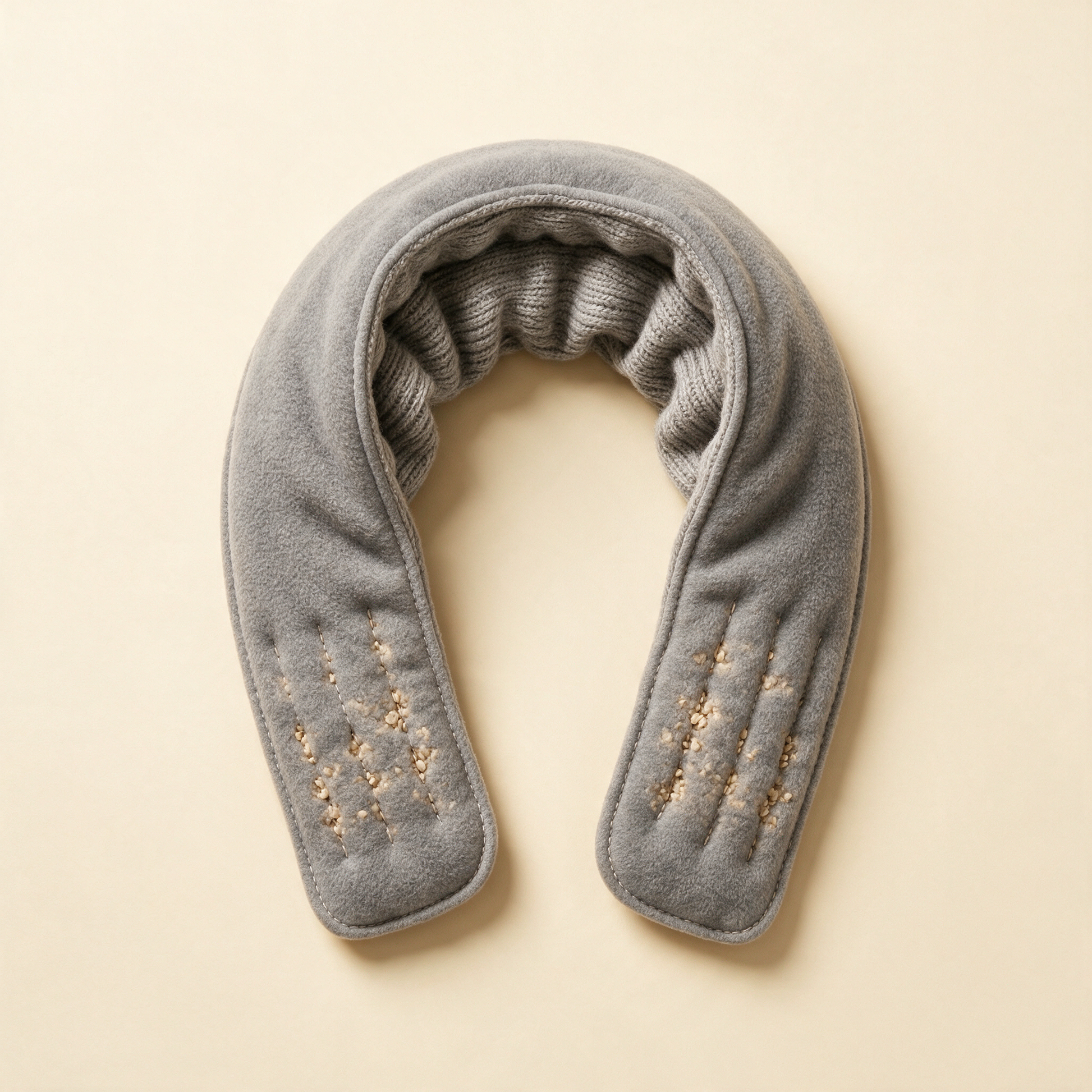 NeckSoothe wrap flat showing its horseshoe shape