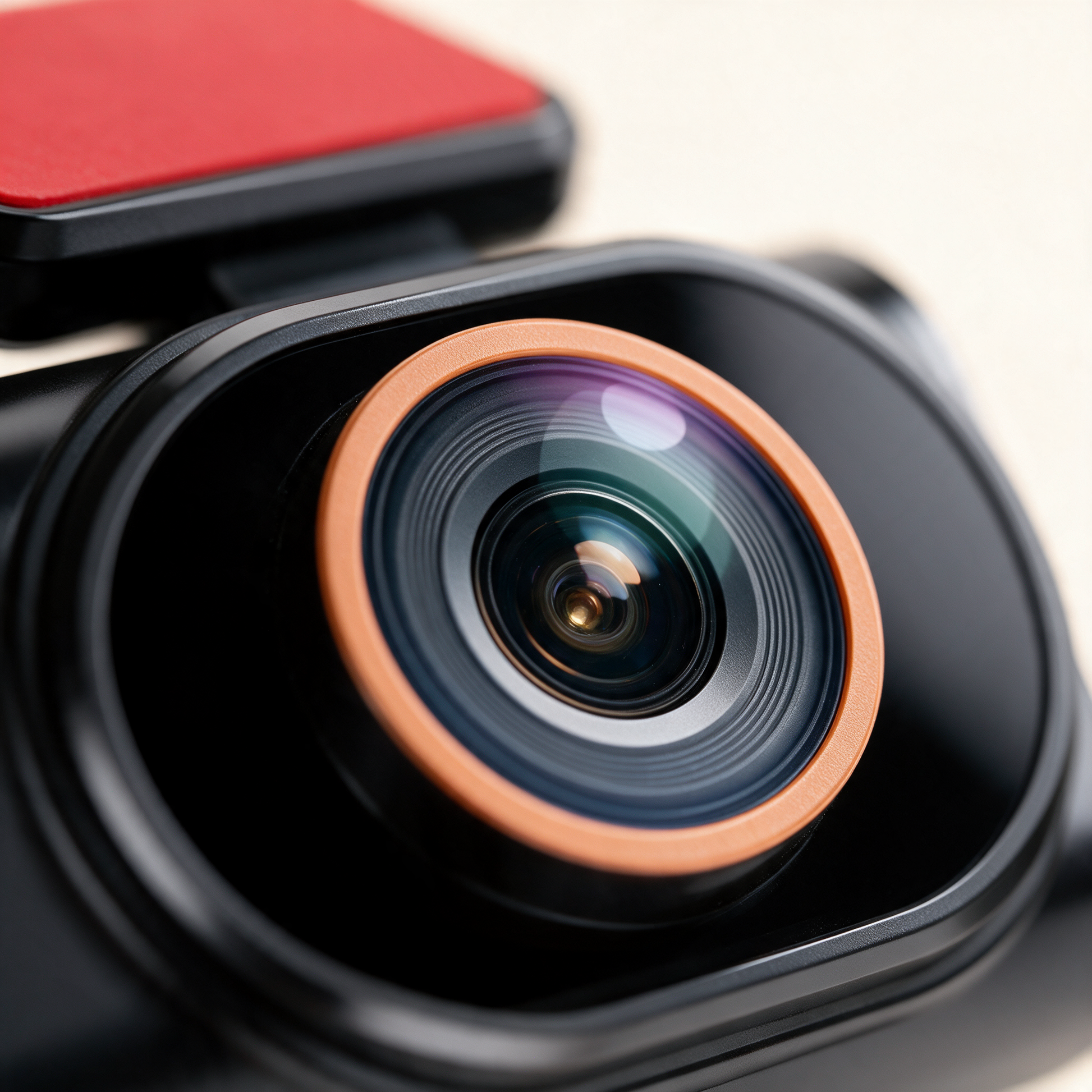 Close-up of the RoadEye front lens