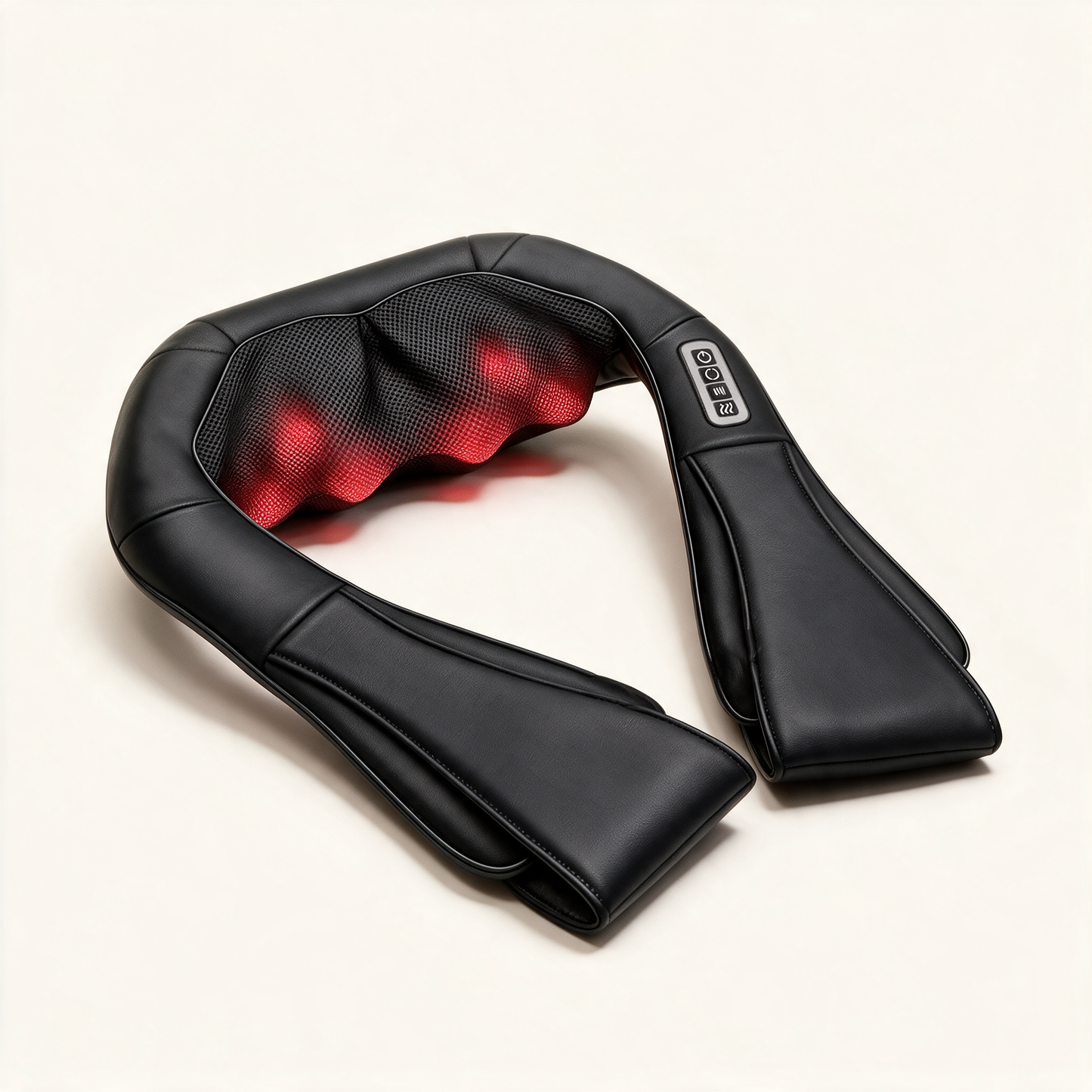 ShiatsuEase black neck and shoulder massager shawl