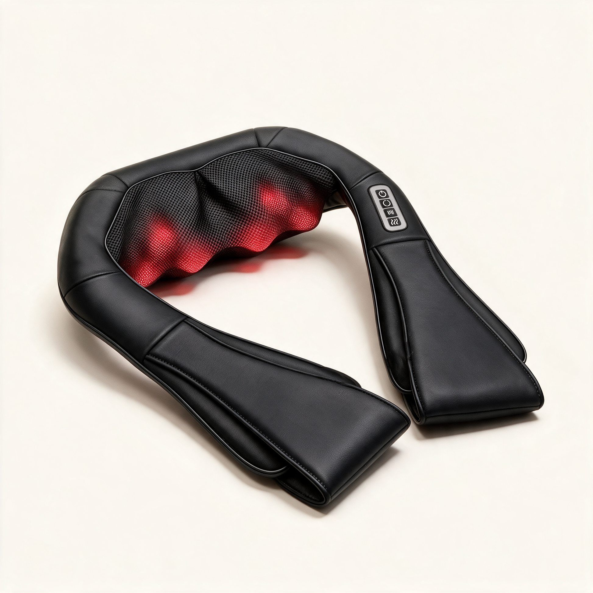 ShiatsuEase black neck and shoulder massager shawl