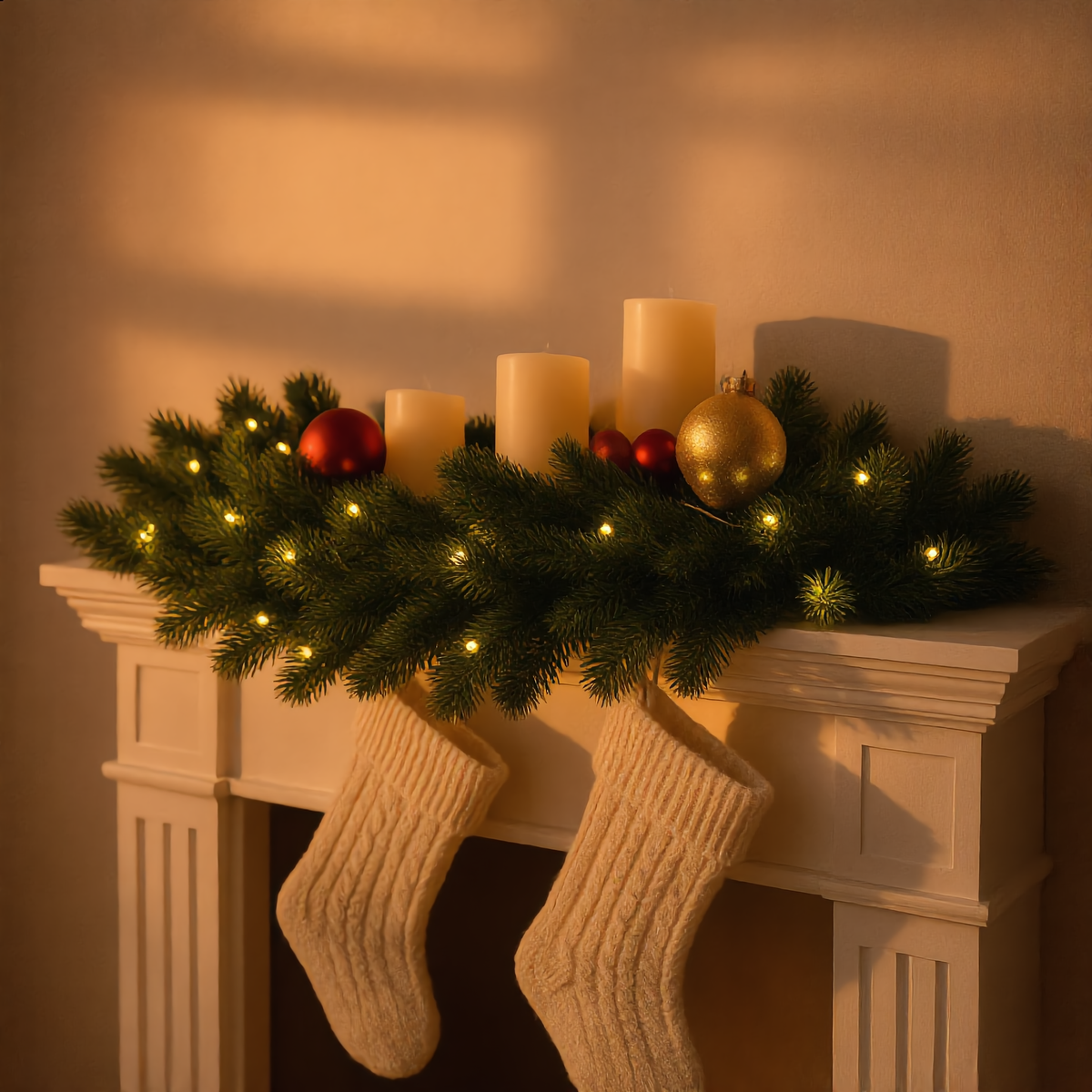 EverPine Pre-Lit Garland