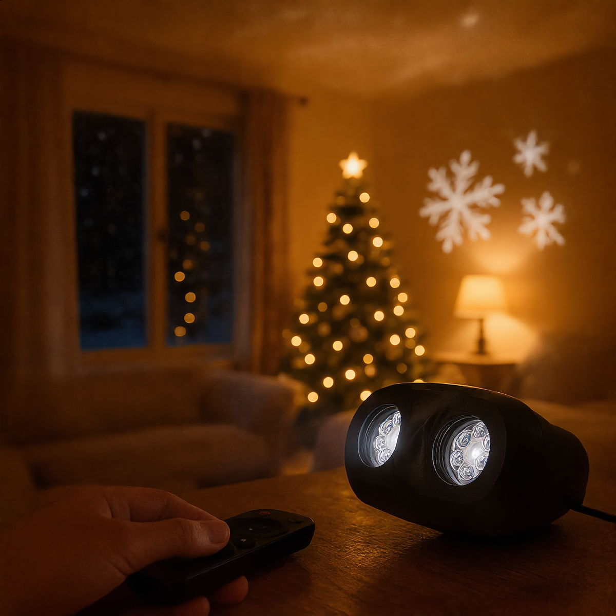 SnowGlow Christmas Projector
