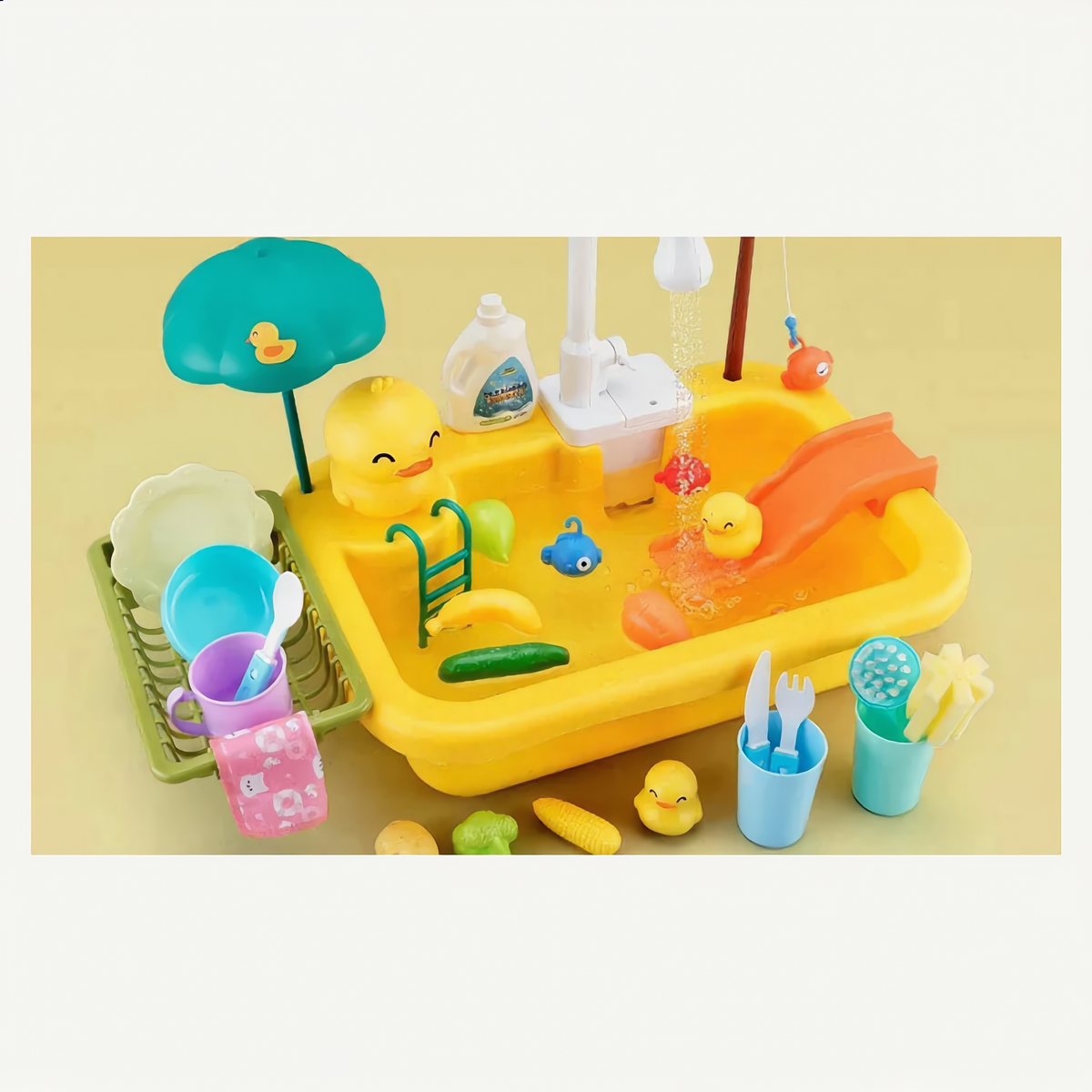 SplashChef Play Kitchen Sink with Running Water