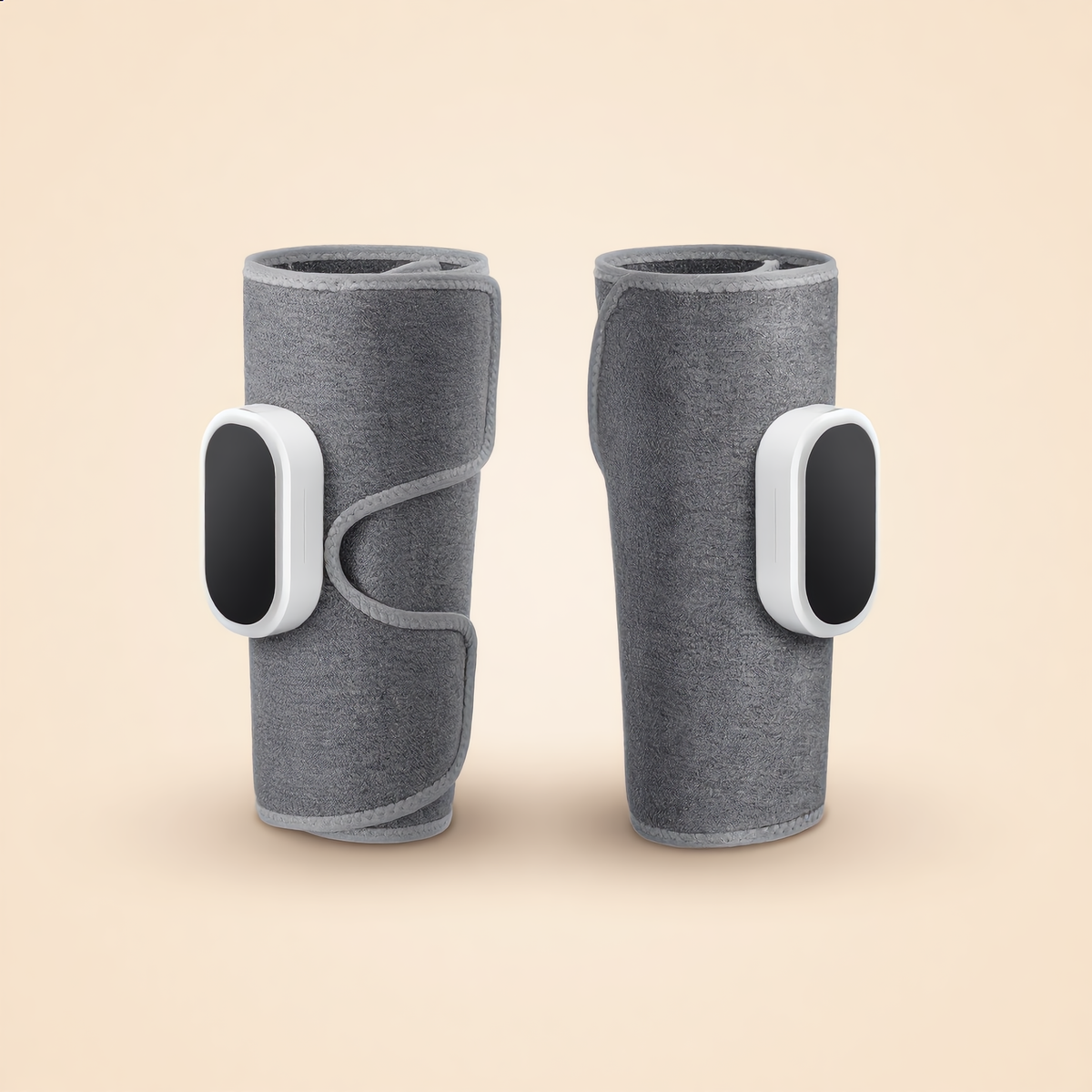 LegEase pair of grey calf compression massage wraps