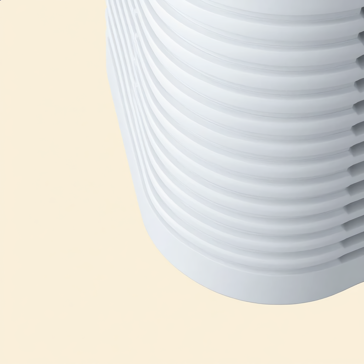 Close-up of the air purifier vent slots