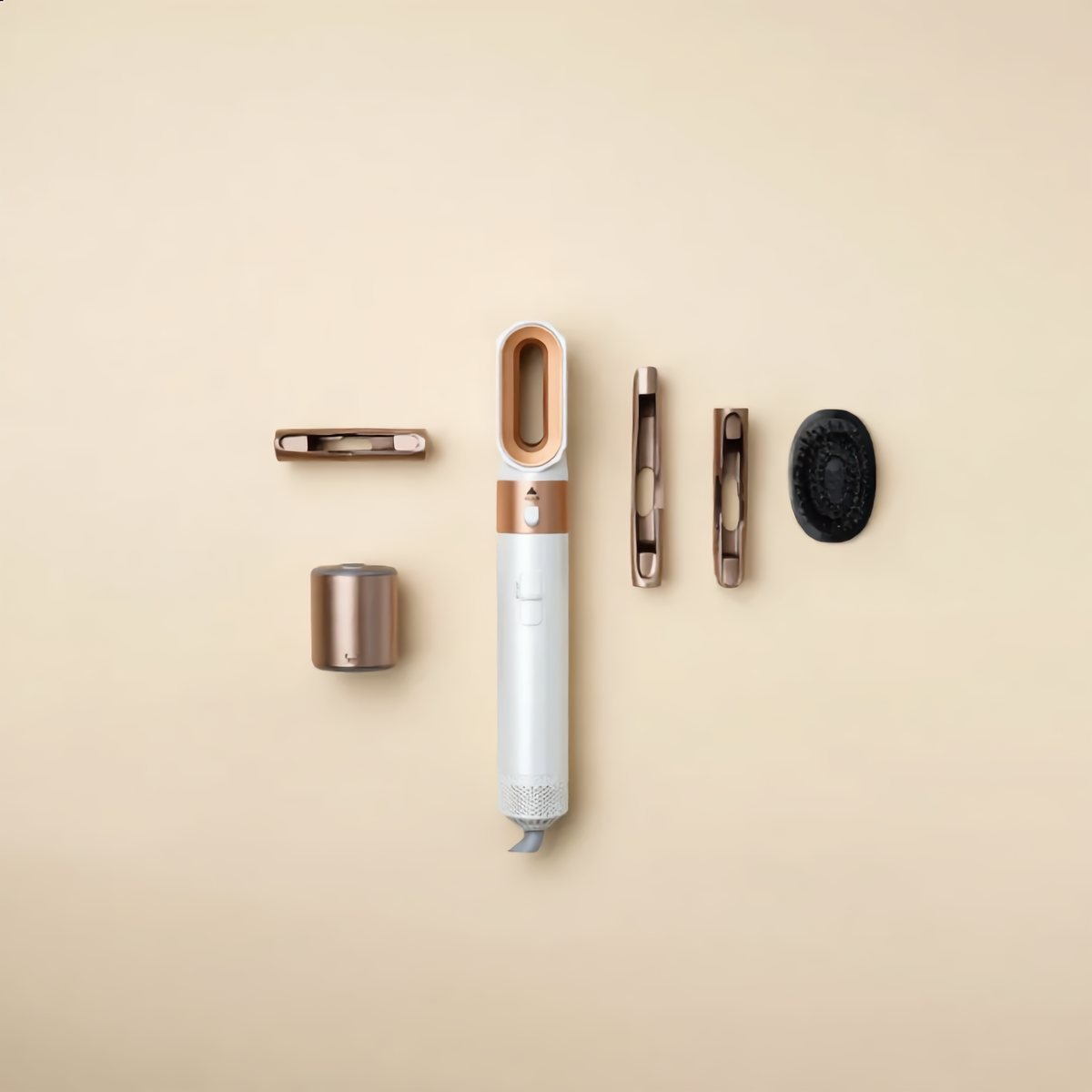 StyleWave 5-in-1 hot air styler with all five attachments