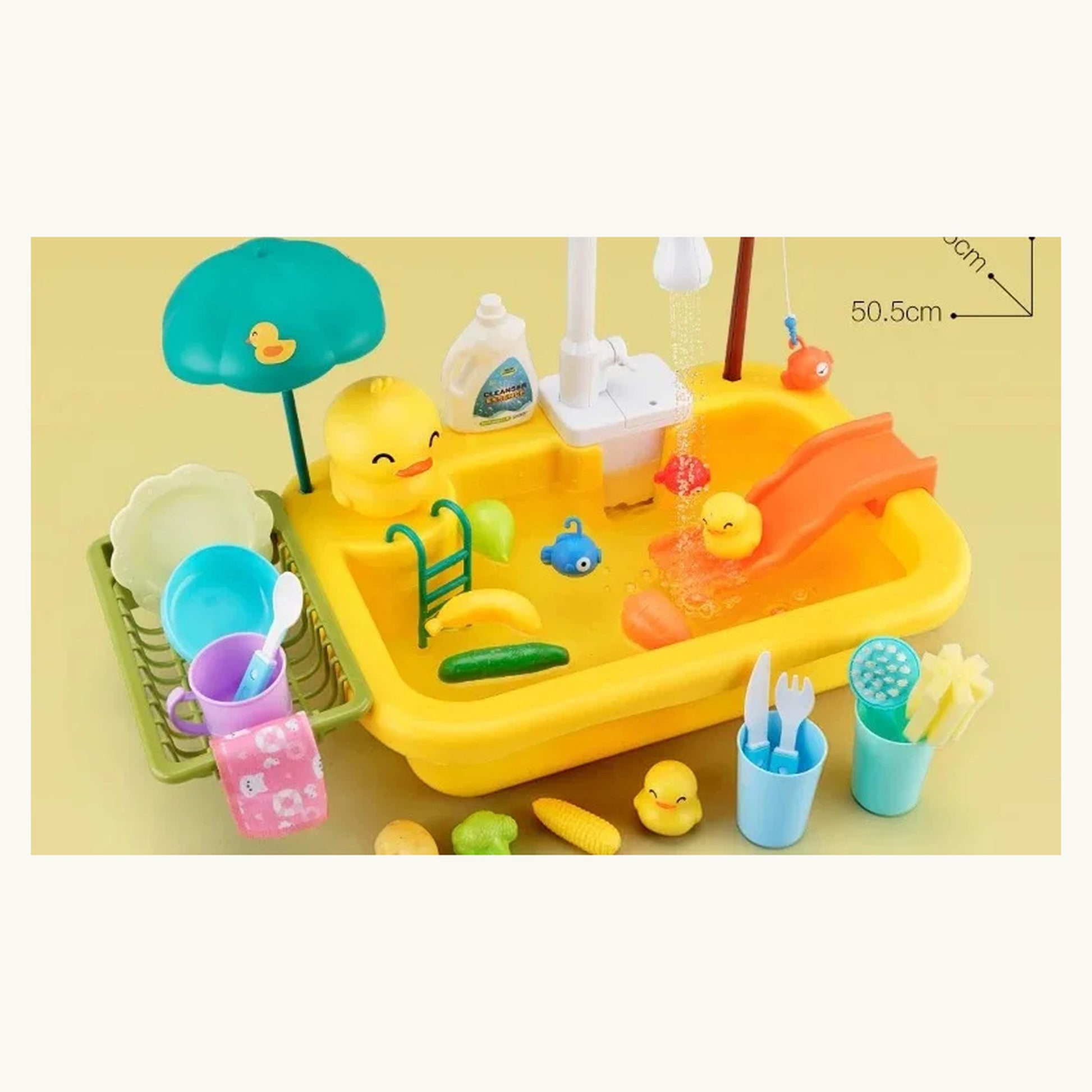 SplashChef duck sink with all 32 accessories