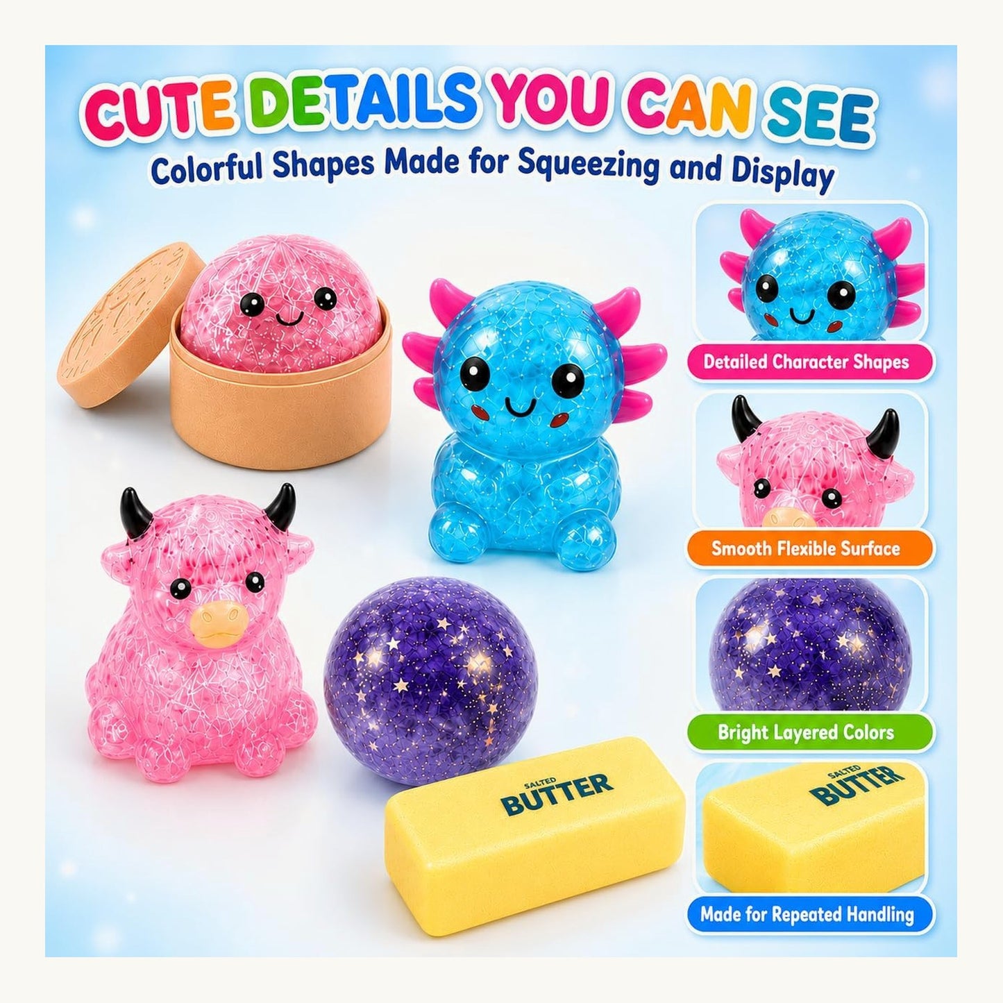 Cute character details with layered colours